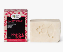 Load image into Gallery viewer, Candy Cane Christmas Soap 100g - Australian Natural Soap Company
