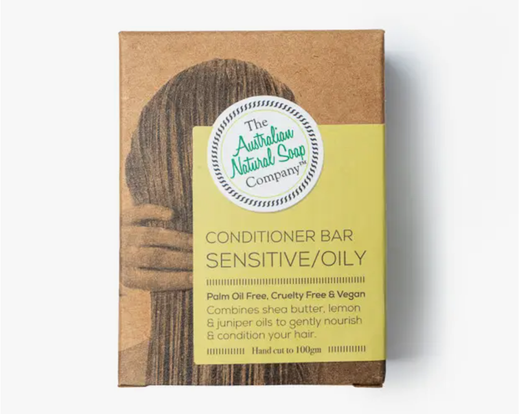 Solid Conditioner Bar Sensitive/Oily Hair 100g | Australian Natural Soap Company