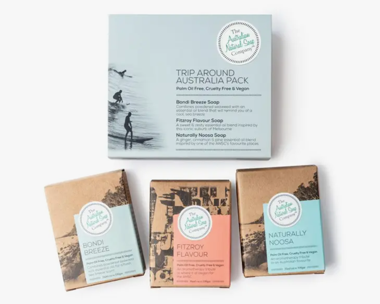 Trip Around Australia Soap Gift Pack - 3 Piece Natural Soap