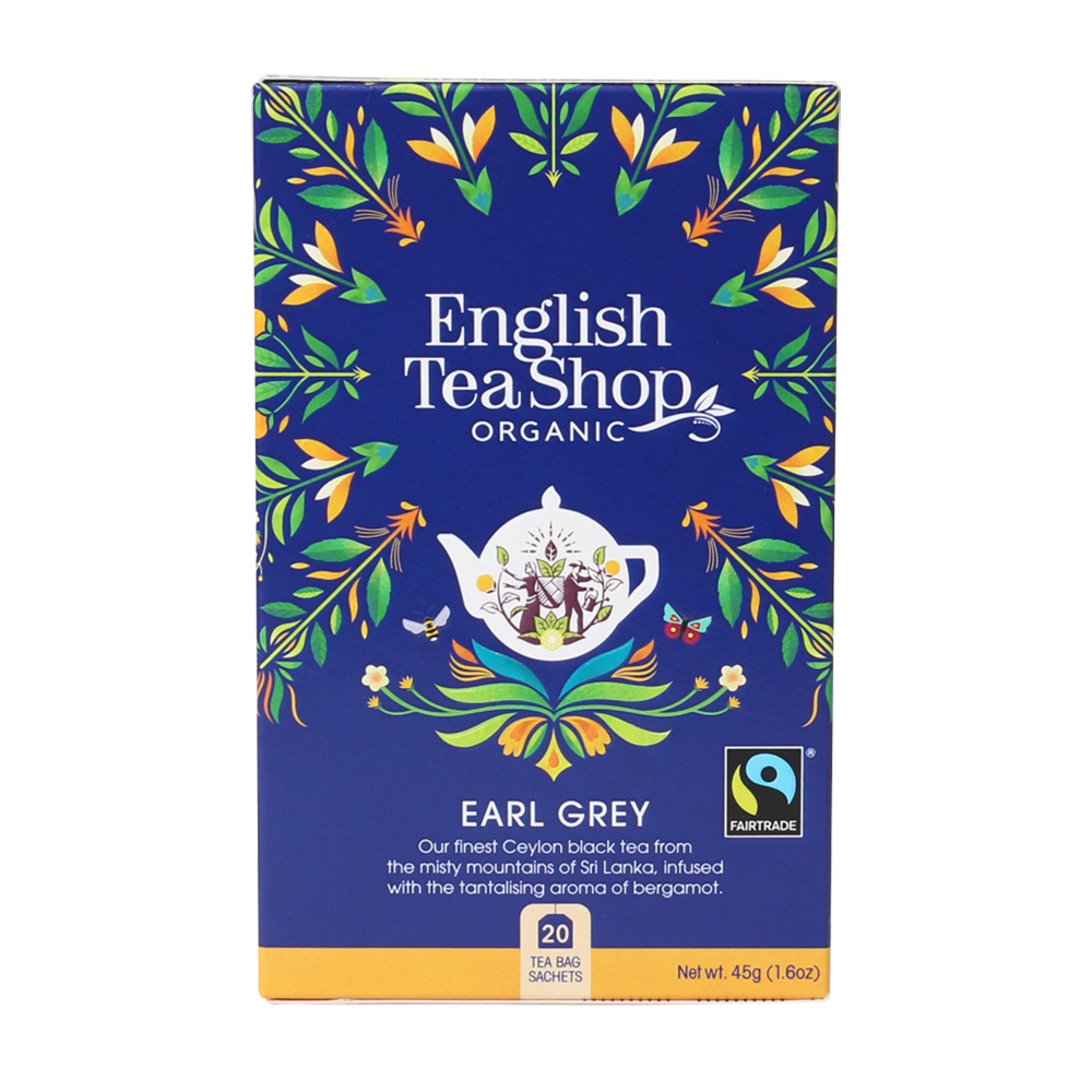 English Tea Shop - Organic Earl Grey Teabags (20 Tea Bag Sachets) 45g