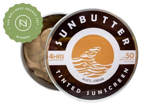 SunButter Skincare - Tinted SPF50 Water Resistant Reef Safe Sunscreen - 100g