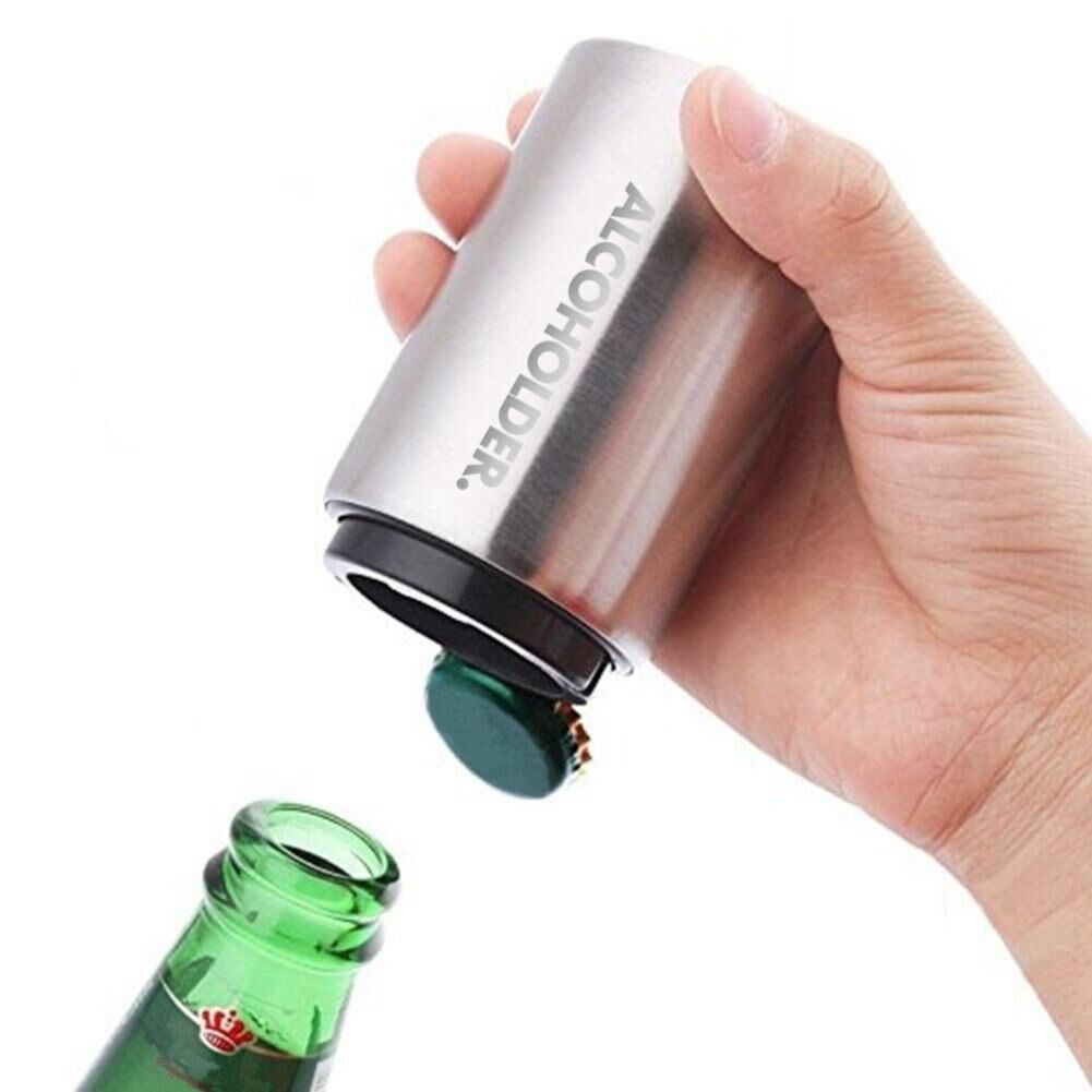 Alcoholder - TOPLESS Pop Top Bottle Opener - Stainless Steel