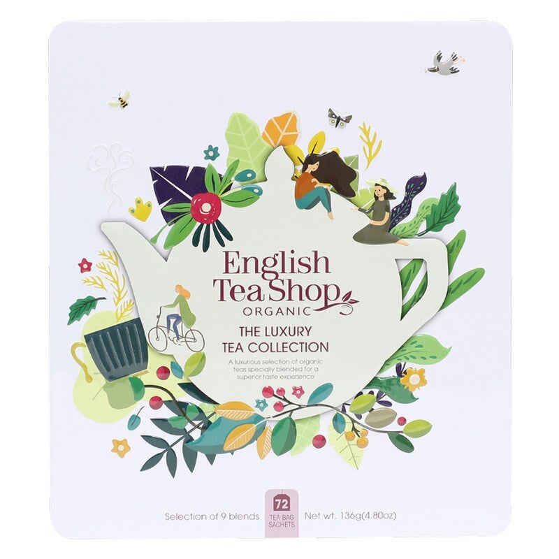 English Tea Shop - The Luxury Tea Collection White Tin (72 Tea Bag Sachets) 136g