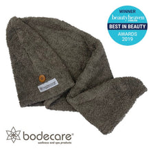 Load image into Gallery viewer, Bodecare - Towelling Hair Wrap (Warm Grey)
