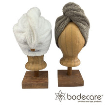 Load image into Gallery viewer, Bodecare - Towelling Hair Wrap (White)
