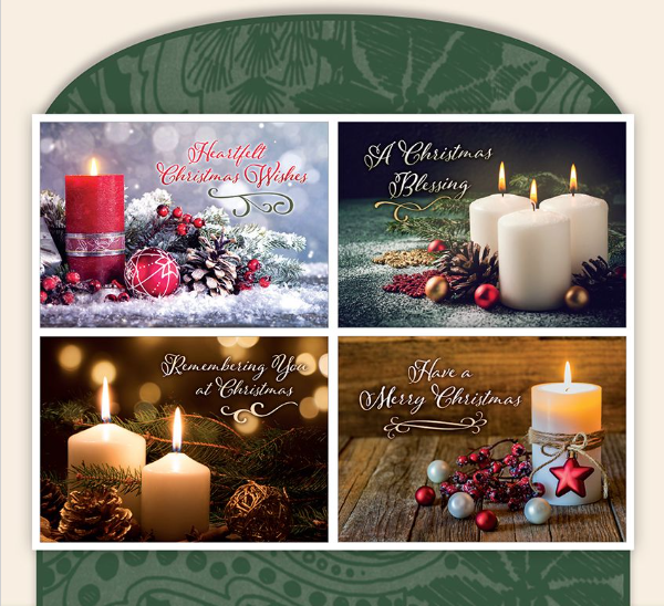 Christmas Card - Heartfelt Christmas Wishes (with Scripture inside)