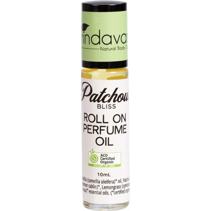 Vrindavan - Roll on Perfume Oil, Certified Organic - Patchouli Bliss 10ml