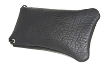 Load image into Gallery viewer, Boston Leather - All purpose/glasses pouch with cord (Black Bison)
