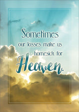 Load image into Gallery viewer, Sympathy Card - Heavenly Hope (with Scripture inside)
