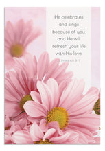 Load image into Gallery viewer, Birthday Card - Pretty Pinks (with Scripture inside)
