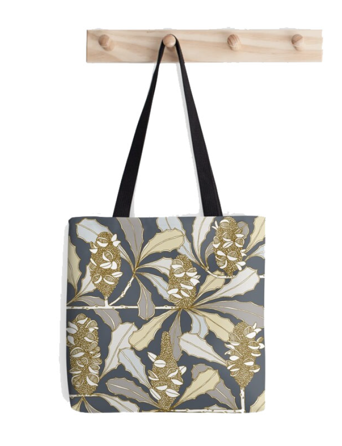 Lorraine Brownlee Designs - Banksias 100% Cotton Tote Bag